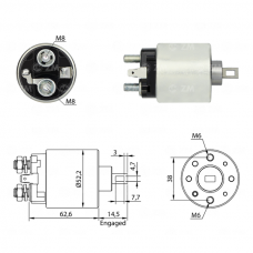 SOLENOIDE 12V, HONDA, NISSAN, SUBARU, VOLKSWAGEN