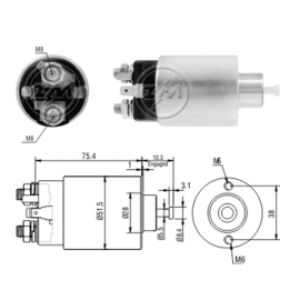 SOLENOIDE 12V, JAC, J3, HYUNDAI, ATOS, GETZ, KIA