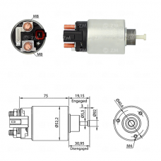 SOLENOIDE 12V, HYUNDAI, AZERA , SONAT, SPARK, KIA