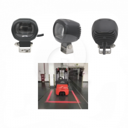 FAENERO LED, 12V-80V, 2 LED, LINEA ROJA, IP67