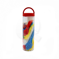 SURTIDO AMARRAS PLASTICAS COLORES 1000 UNID.