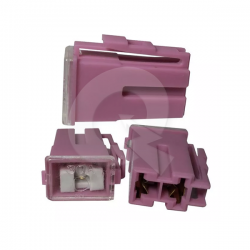 FUSIBLE HEMBRA CON SEGURO 30A, ROSADO