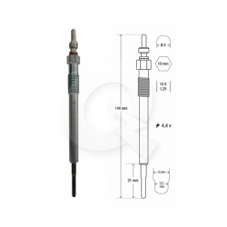 BUJIA INCANDESCENTE, 4.4V, MAXUS, T60
