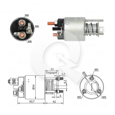 SOLENOIDE 12V, FIAT, BRAVA, MAREA, UNO, FORD