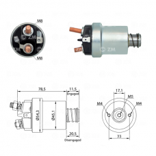 SOLENOIDE 12V, FIAT, DUCATO, PEUGEOT, DODGE