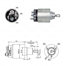 SOLENOIDE 12V, NISSAN, SENTRA, TSURU, V16