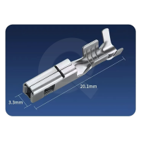 TERMINAL DE CRIMPADO, HEMBRA, 3.3mm, UND