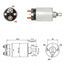 SOLENOIDE 12V, NISSAN, SENTRA, PULSAR, MAZDA, FORD