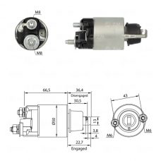 SOLENOIDE 12V, FORD, CHEVROLET, HONDA, TOYOTA