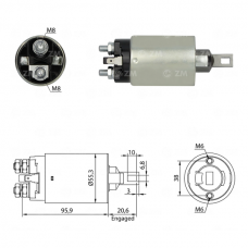 SOLENOIDE 12V, RANGER, MAZDA, H100, H1, PAJERO