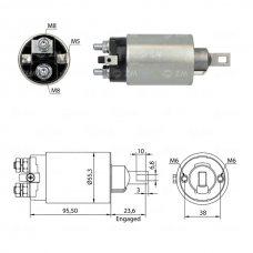 SOLENOIDE 12V, HYUNDAI, H100, KIA, BESTA, SUZUKI