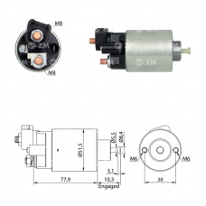 SOLENOIDE 12V, HONDA, ACURA, MITSUBISHI
