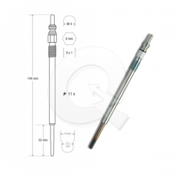 BUJIA INCANDESCENTE 11V, GREAT WALL, WINGLE 7