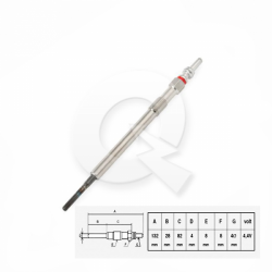 BUJIA INCANDESCENTE 4.4V, HYUNDAI, KIA, VOLVO, JEE