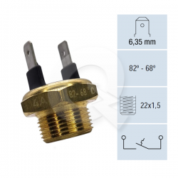 TERMOSWITCH, PEUGEOT, 204, 304, 504, 505, 82º-68º