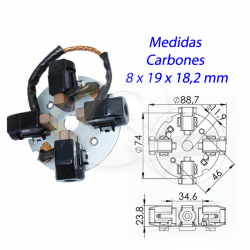 PORTA CARBON ARRANQUE 12V, CUMMINS, FORD, RENAULT