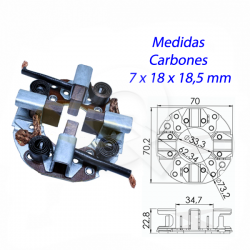 PORTA CARBON ARRANQUE 12V, HYUNDAI, KUBOTA