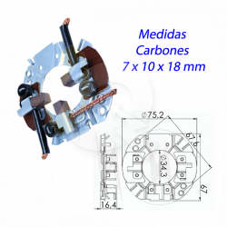 PORTA CARBON ARRANQUE 12V, HYSTER, VITARA