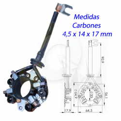 PORTA CARBON ARRANQUE 12V, FIAT, NISSAN, DAEWOO