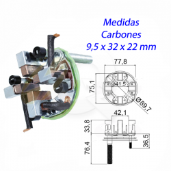 PORTA CARBON ARRANQUE 12V, 39MT, VOLVO, FREIGHTLI