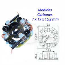 PORTA CARBON ARRANQUE 12V, KOMATSU, ISUZU, GMC
