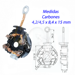 PORTA CARBON ARRANQUE 12V, COROLLA, RAV4, YARIS