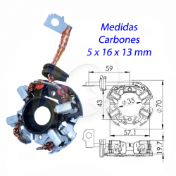 PORTA CARBON ARRANQUE 12V, FIAT, LADA, VOLKSWAGEN