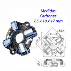PORTA CARBON ARRANQUE 12V, CHEVROLET, FIAT, FORD