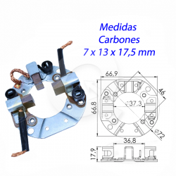 PORTA CARBON ARRANQUE 12V, CITROEN, FIAT, NISSAN