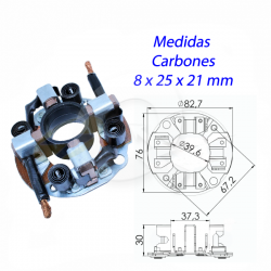 PORTA CARBON ARRANQUE 12V, HYUNDAI, TOYOTA