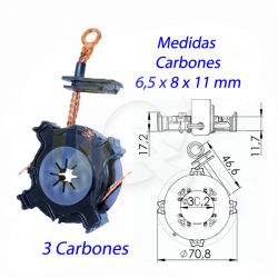 PORTA CARBON ARRANQUE 12V, CITROEN, PEUGEOT, FIAT