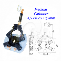 PORTA CARBON ARRANQUE 12V, FIAT, UNO, FIORINO