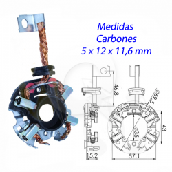 PORTA CARBON ARRANQUE 12V, CITROEN, DAEWOO, OPEL