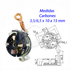 PORTA CARBON ARRANQUE 12V, PEUGEOT, CITROEN