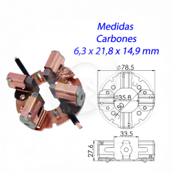 PORTA CARBON ARRANQUE 12V, CUMMINS, BOBCAT