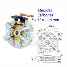 PORTA CARBON ARRANQUE 12V, HYUNDAI, FIAT, FORD