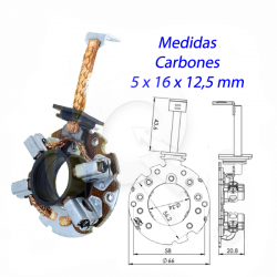 PORTA CARBON ARRANQUE 12V, CHEVROLET, DAEWOO