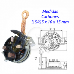 PORTA CARBON ARRANQUE 12V, JAC, VW, CHEVROLET