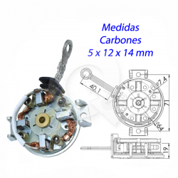 PORTA CARBON ARRANQUE 12V, FORD, RENAULT, MG