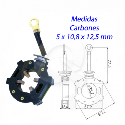 PORTA CARBON ARRANQUE 12V, HYUNDAI, ATOS, I10, KIA