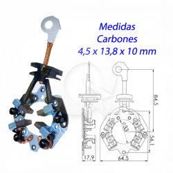 PORTA CARBON ARRANQUE 12V, BMW, AVENSIS, COROLLA