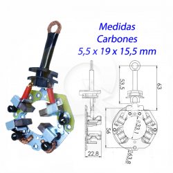 PORTA CARBON ARRANQUE 12V, BMW, M.BENZ, SPRINTER