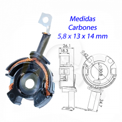 PORTA CARBON ARRANQUE 12V, FORD, FIESTA, KA