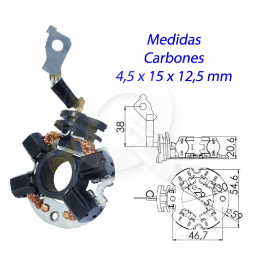 Porta Carbones Arrancador Hyundai Kia 2011 2016 ISKRO