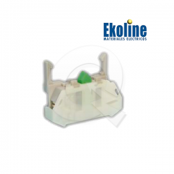 BLOCK DE CONTACTO, 1NA (ABIERTO), VERDE, EKOLINE