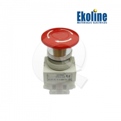 PARADA EMERGENCIA ROJA, Ø22mm, 1NC, 300Vac, IP40