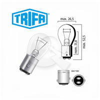 AMPOLLETA GLOBO 48V 25/10W (BAY15D), CLARA,TRIFA