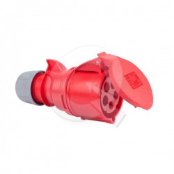 ENCHUFE,HEMBRA,VOLANTE, 3P+N+T, 32A, 380VAC, IP44