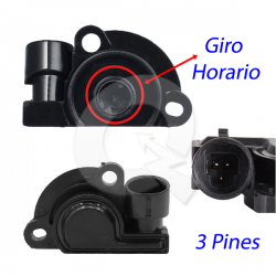 SENSOR TPS, AVEO, CAVALIER, SPARK, NEGRO