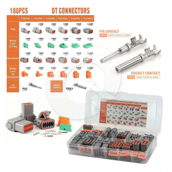 KIT CONECTORES DEUSTCH, 188 PIEZAS